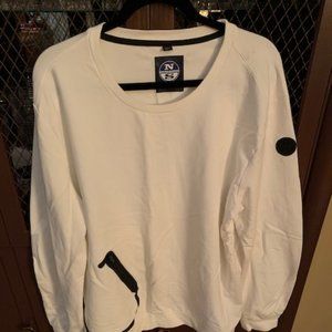 NORTH SAILS White Pullover Sweatshirt NWOT XXL